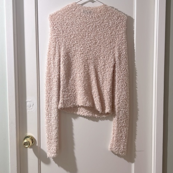 Zara Knit Blush Pink Textured Sweater Size S - Picture 2 of 2